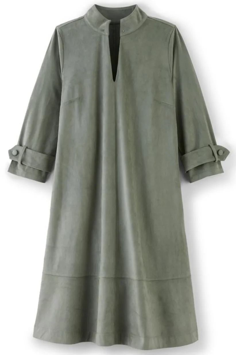 Rani Faux Suede Dress<Soft Surroundings New