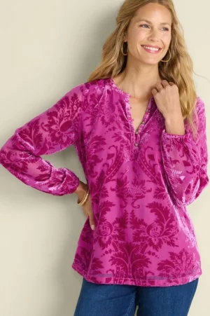 Reesha Velvet Top<Soft Surroundings New