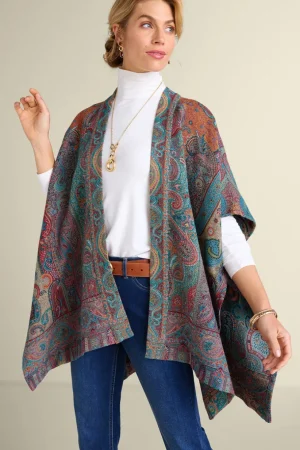 Rhea Woven Kimono Wrap<Soft Surroundings Sale