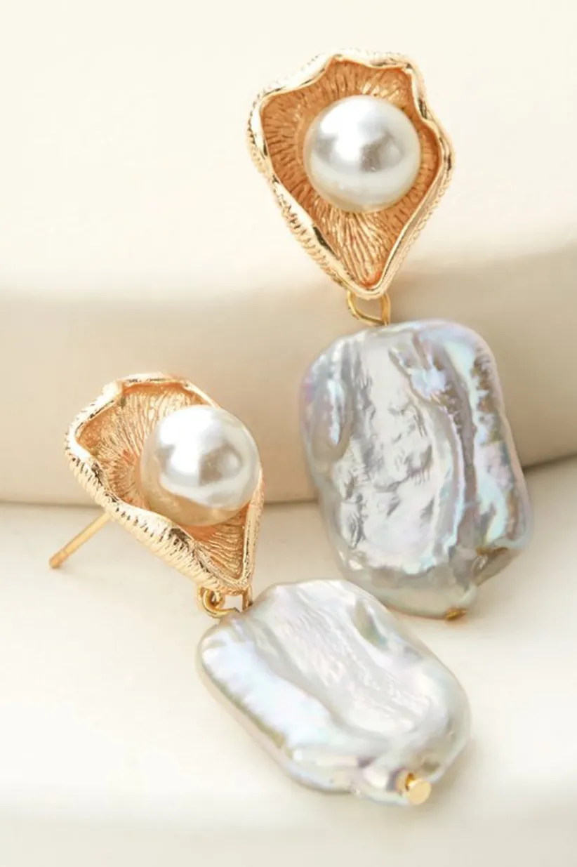 Rita Pearl Drop Earrings<Soft Surroundings Fashion
