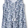 Roxie Printed Pointelle Tank<Soft Surroundings Discount