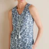 Roxie Printed Pointelle Tank<Soft Surroundings Discount