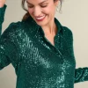 Sancerre Sequin Shirt<Soft Surroundings Outlet