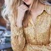 Sancerre Sequin Shirt<Soft Surroundings Outlet