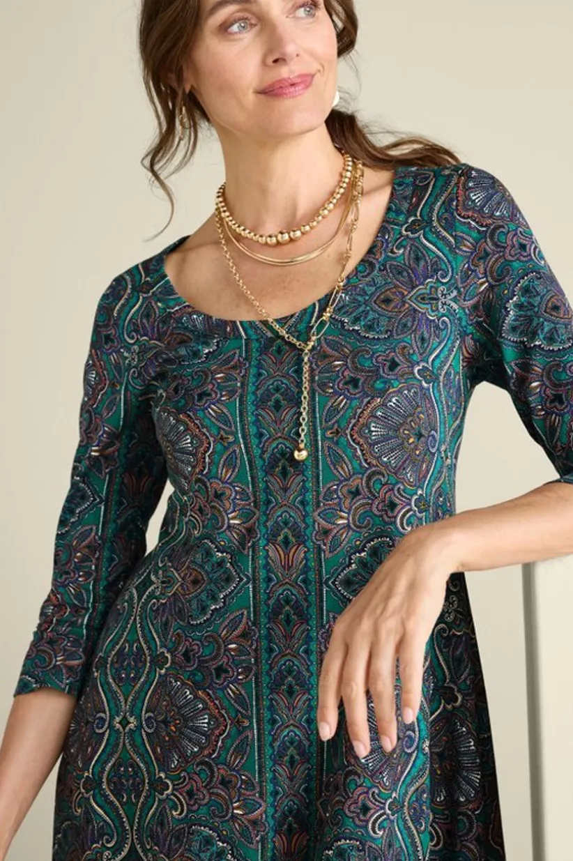 Santiago 3/4 Sleeve Dress<Soft Surroundings Online