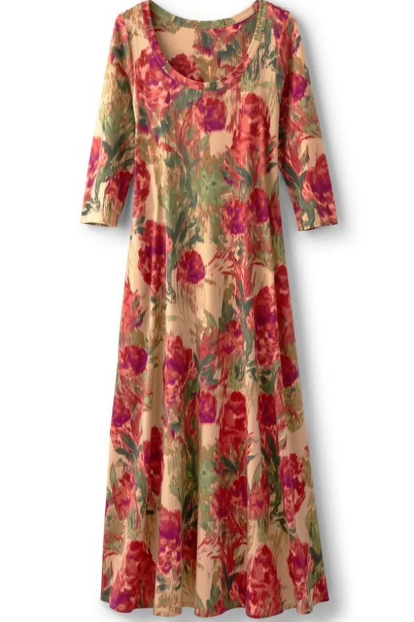 Santiago 3/4 Sleeve Dress<Soft Surroundings Online