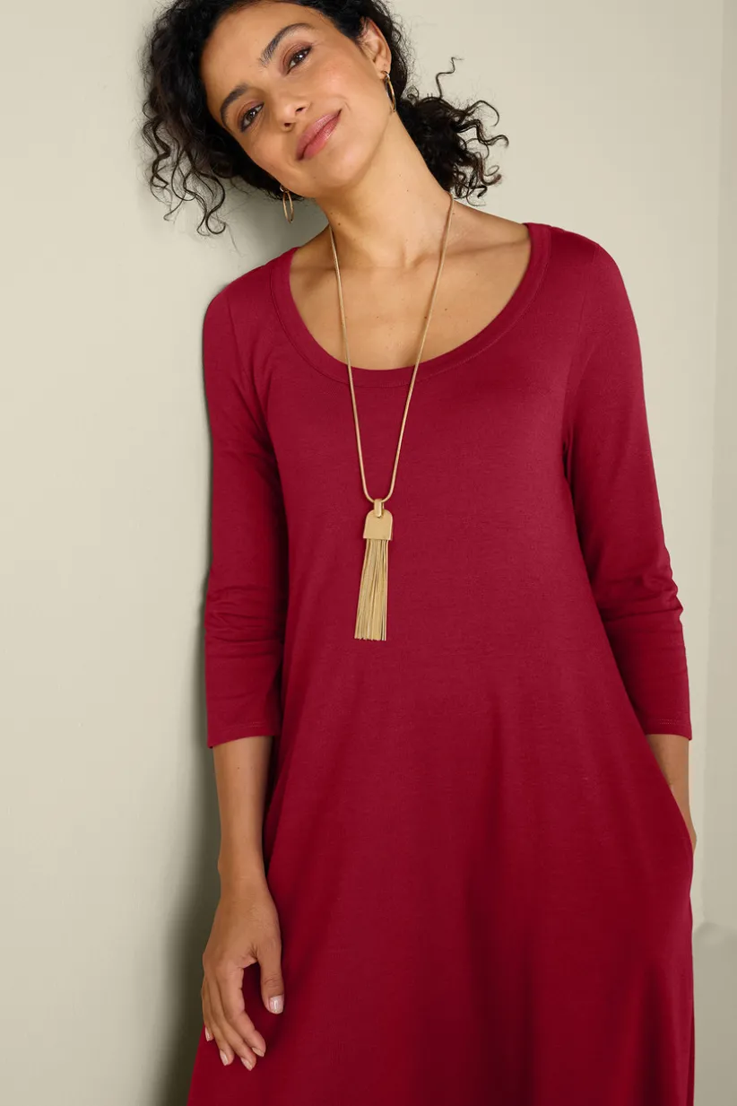 Santiago 3/4 Sleeve Dress<Soft Surroundings Online