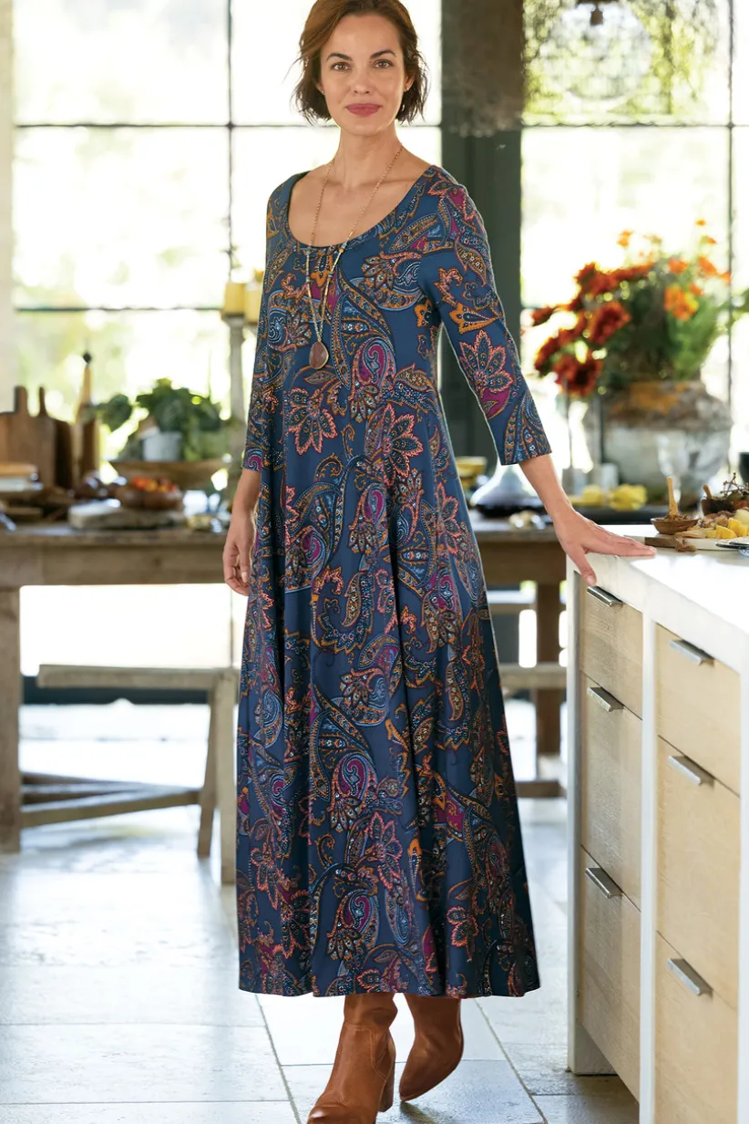 Santiago 3/4 Sleeve Dress<Soft Surroundings Online
