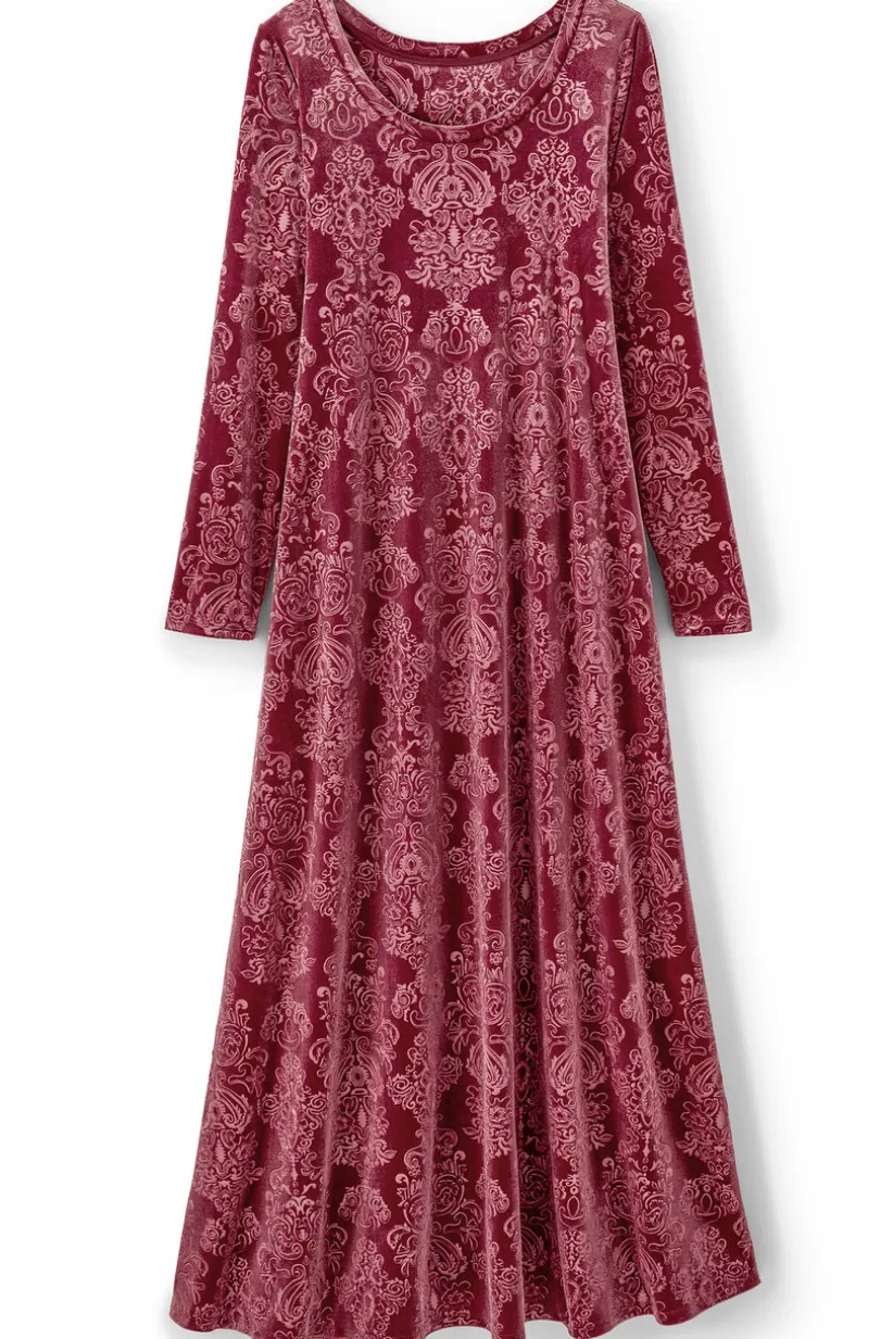 Santiago Embossed Velvet Dress<Soft Surroundings Sale