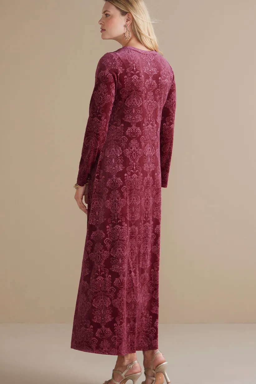 Santiago Embossed Velvet Dress<Soft Surroundings Sale