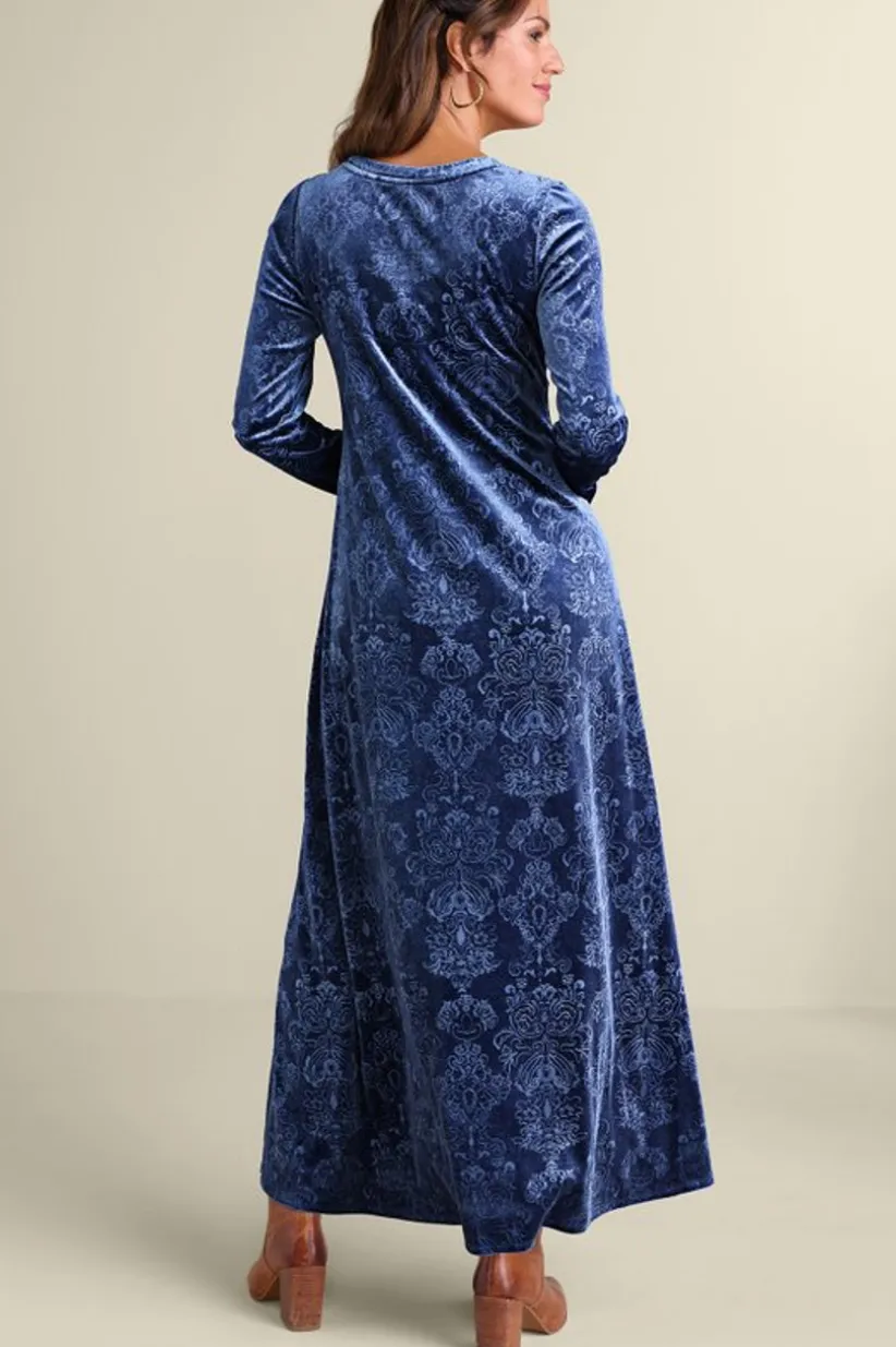 Santiago Embossed Velvet Dress<Soft Surroundings Sale
