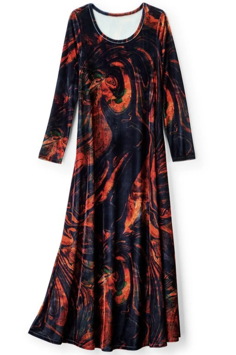Santiago Stretch Velvet Dress<Soft Surroundings Hot