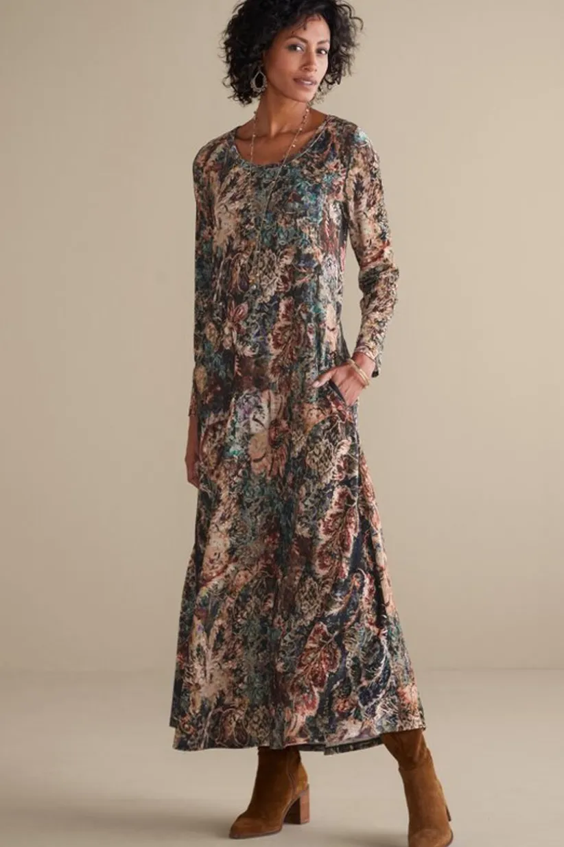 Santiago Stretch Velvet Dress<Soft Surroundings Hot