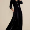 Santiago Stretch Velvet Dress<Soft Surroundings Hot