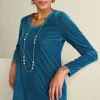 Santiago Stretch Velvet Dress<Soft Surroundings Hot