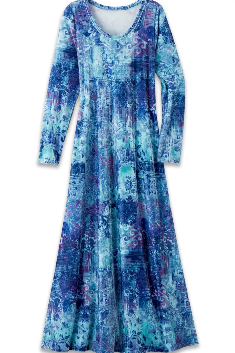 Santiago Stretch Velvet Dress<Soft Surroundings Hot