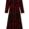 Santiago Stretch Velvet Dress<Soft Surroundings Hot