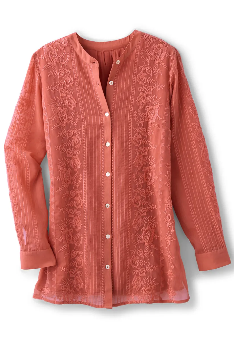 Serafine Embroidered Tunic<Soft Surroundings Sale