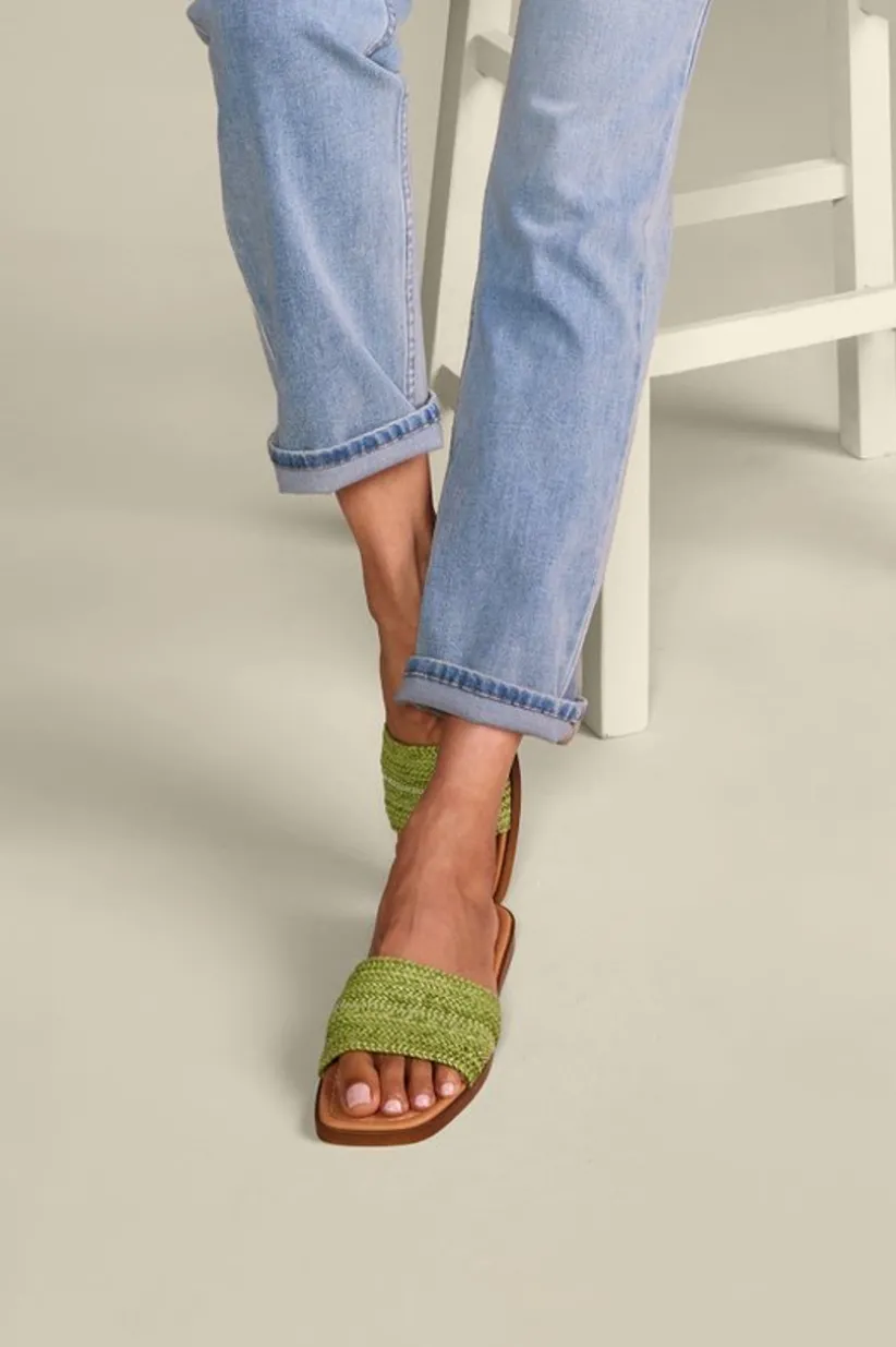 Seychelles Palms Perfection Woven Slide<Soft Surroundings Hot