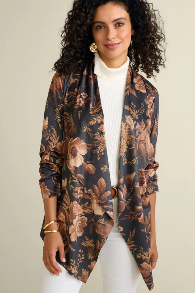 Shape Drape Faux Suede Jacket<Soft Surroundings Discount