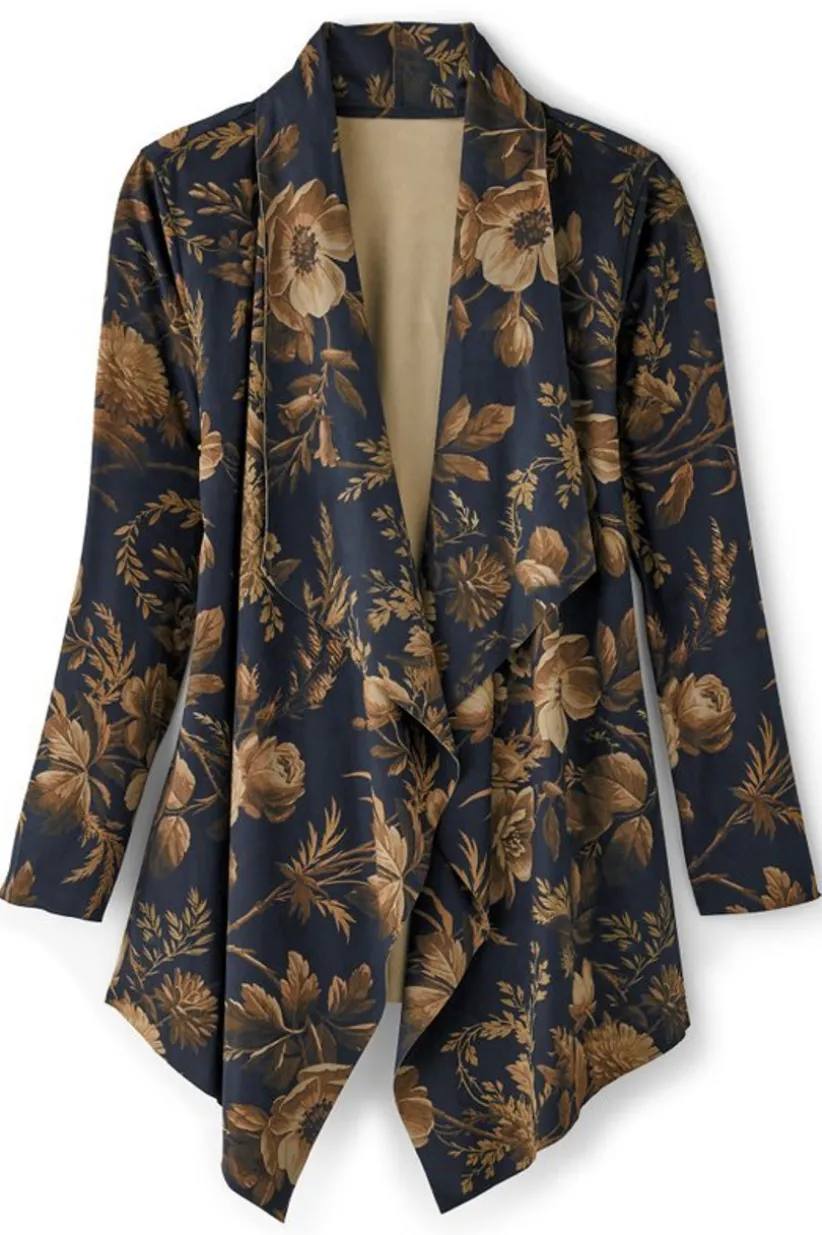 Shape Drape Faux Suede Jacket<Soft Surroundings Discount