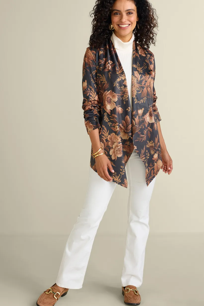 Shape Drape Faux Suede Jacket<Soft Surroundings Discount