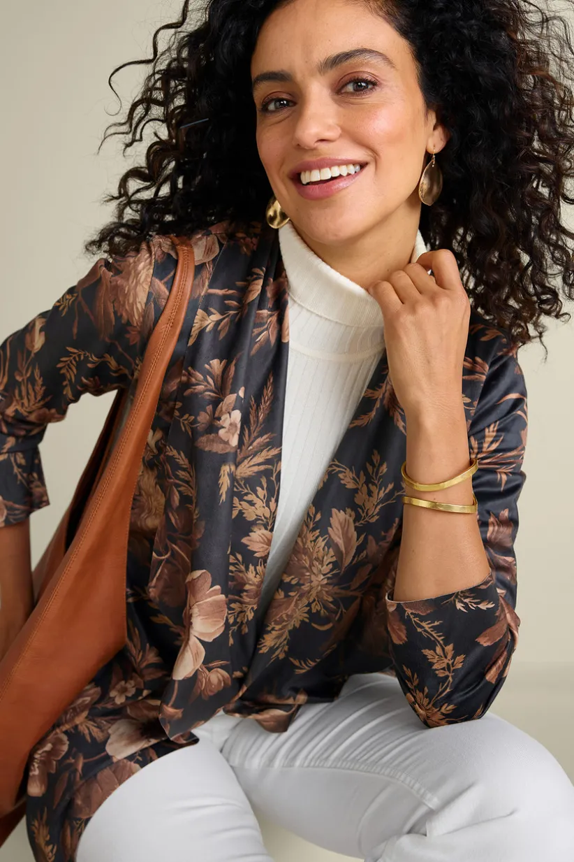 Shape Drape Faux Suede Jacket<Soft Surroundings Discount