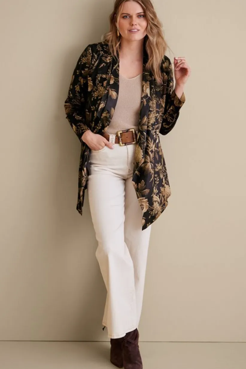 Shape Drape Faux Suede Jacket<Soft Surroundings Discount