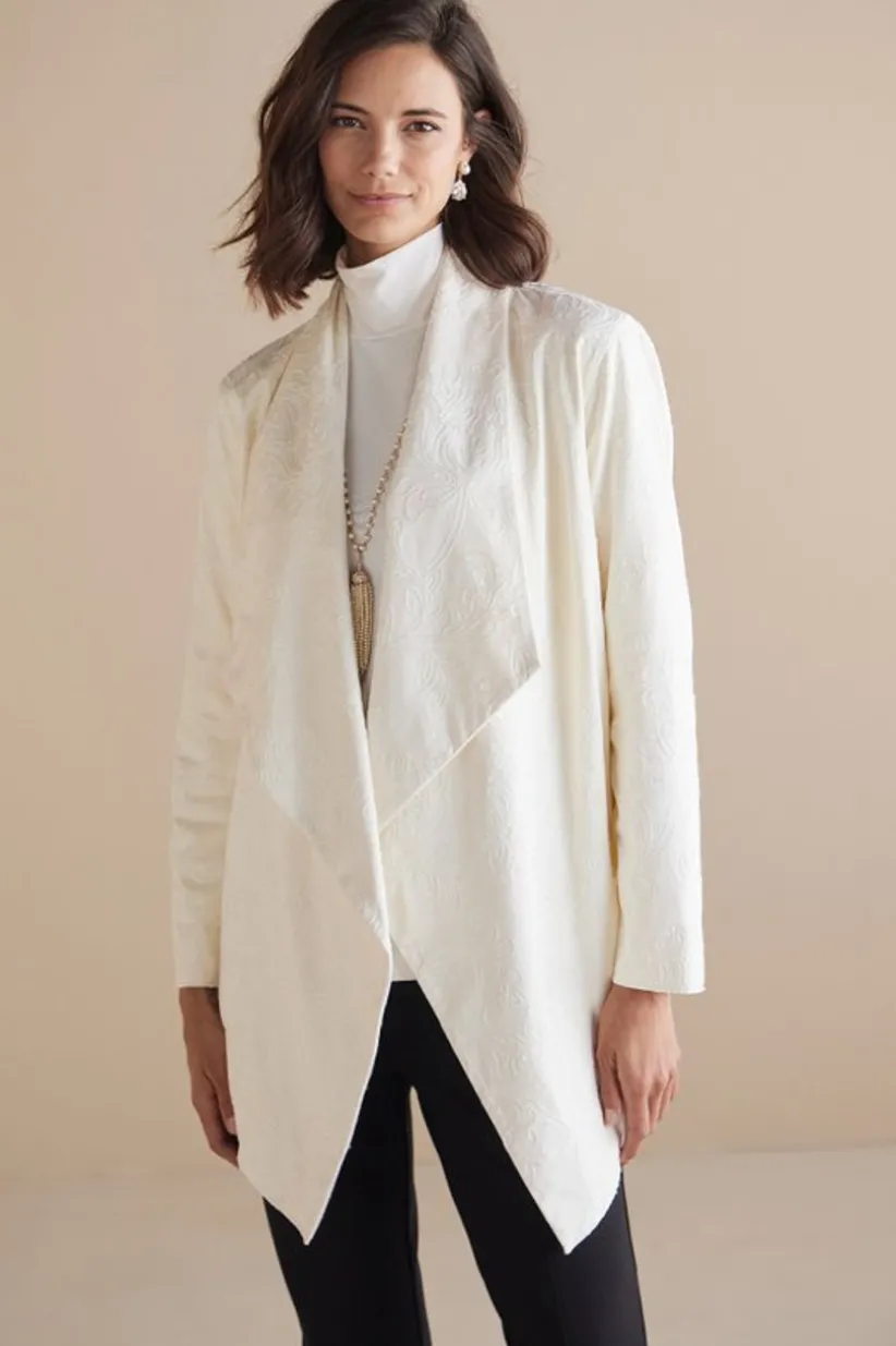 Shape Drape Faux Suede Jacket<Soft Surroundings Discount