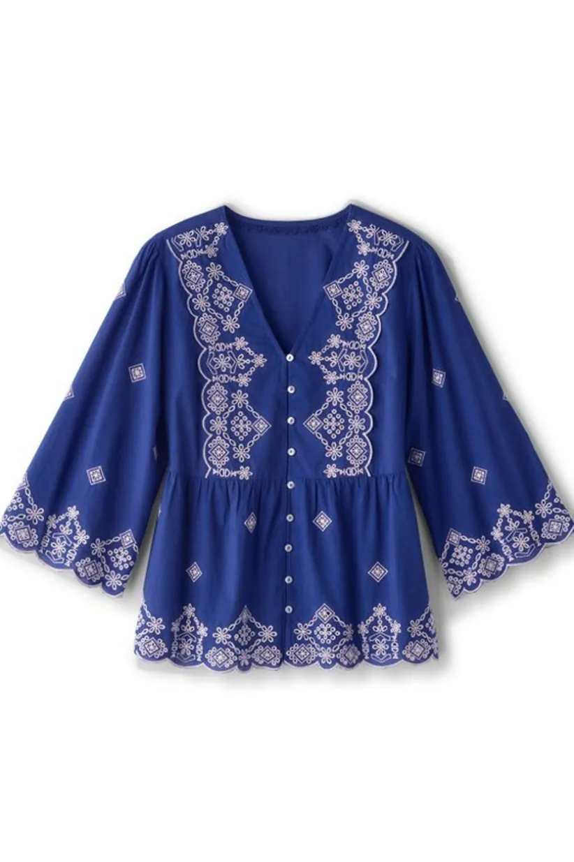 Shona Embroidered Top<Soft Surroundings Hot