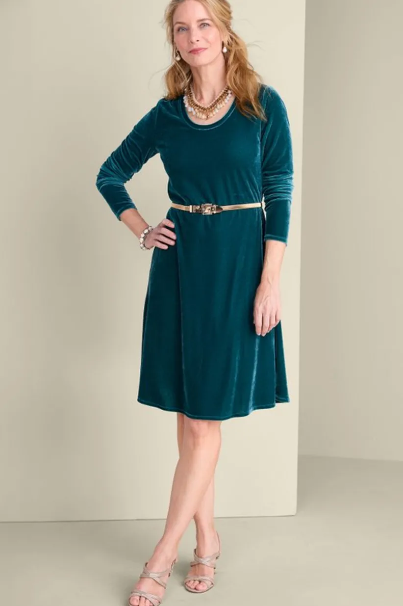 Short Santiago Velvet Dress<Soft Surroundings Online