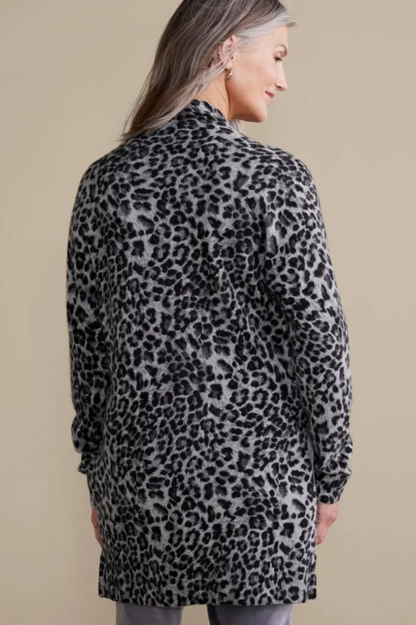 Sibyl Cashmere Printed Cardigan<Soft Surroundings Best