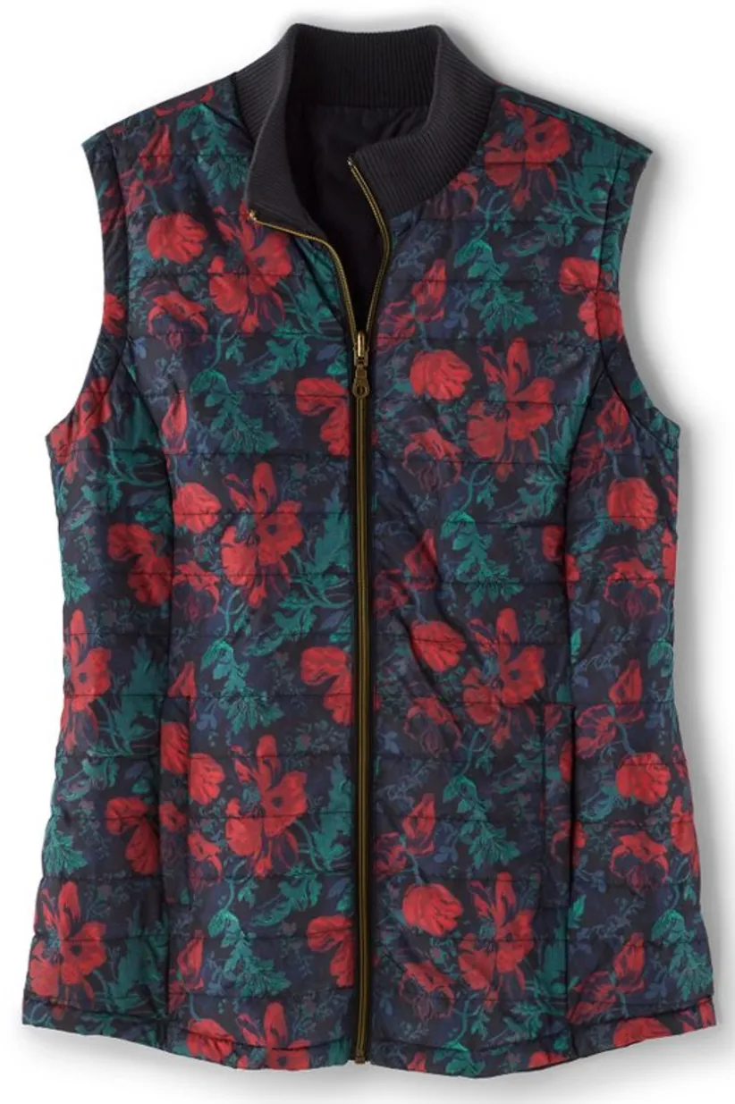 Sienna Reversible Puffer Vest<Soft Surroundings Clearance