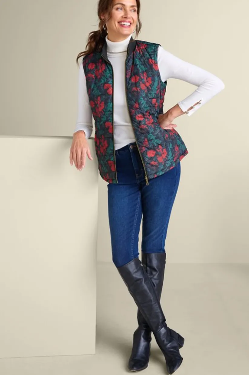 Sienna Reversible Puffer Vest<Soft Surroundings Clearance
