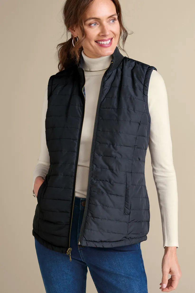 Sienna Reversible Puffer Vest<Soft Surroundings Clearance