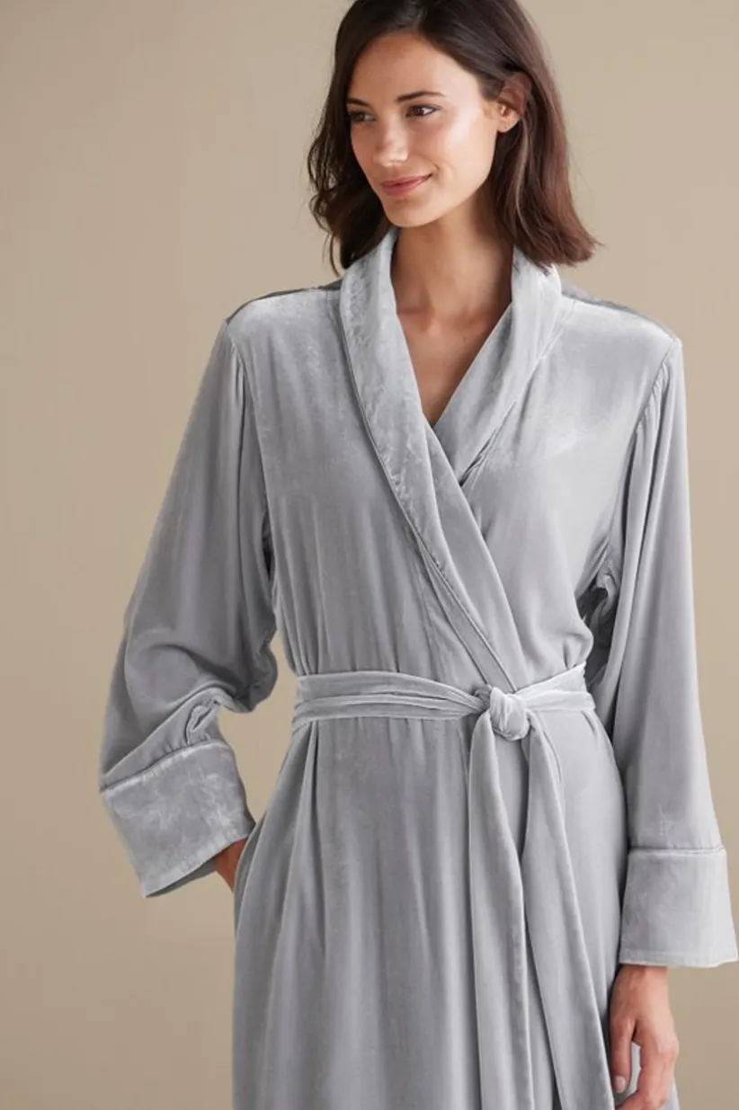 Silk Velvet Robe<Soft Surroundings Online
