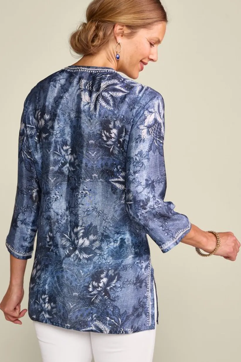 Silvia Embroidered Tunic<Soft Surroundings Online