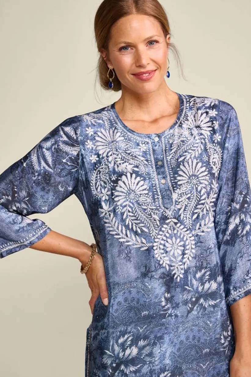 Silvia Embroidered Tunic<Soft Surroundings Online