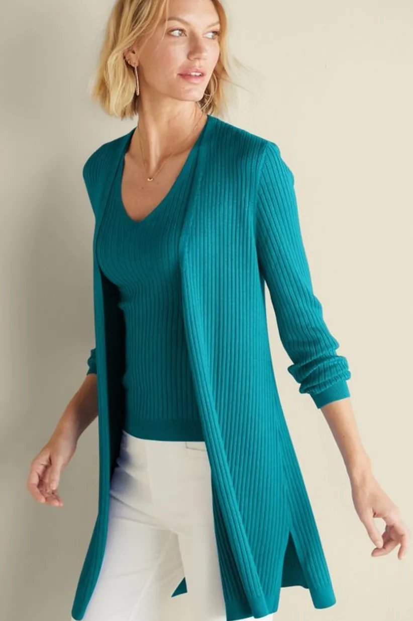 Soft Essential Ribbed Long Cardi<Soft Surroundings Online