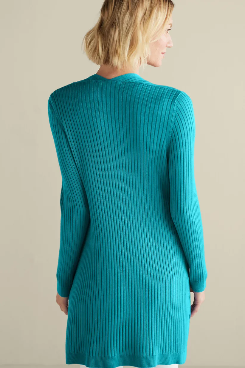 Soft Essential Ribbed Long Cardi<Soft Surroundings Online