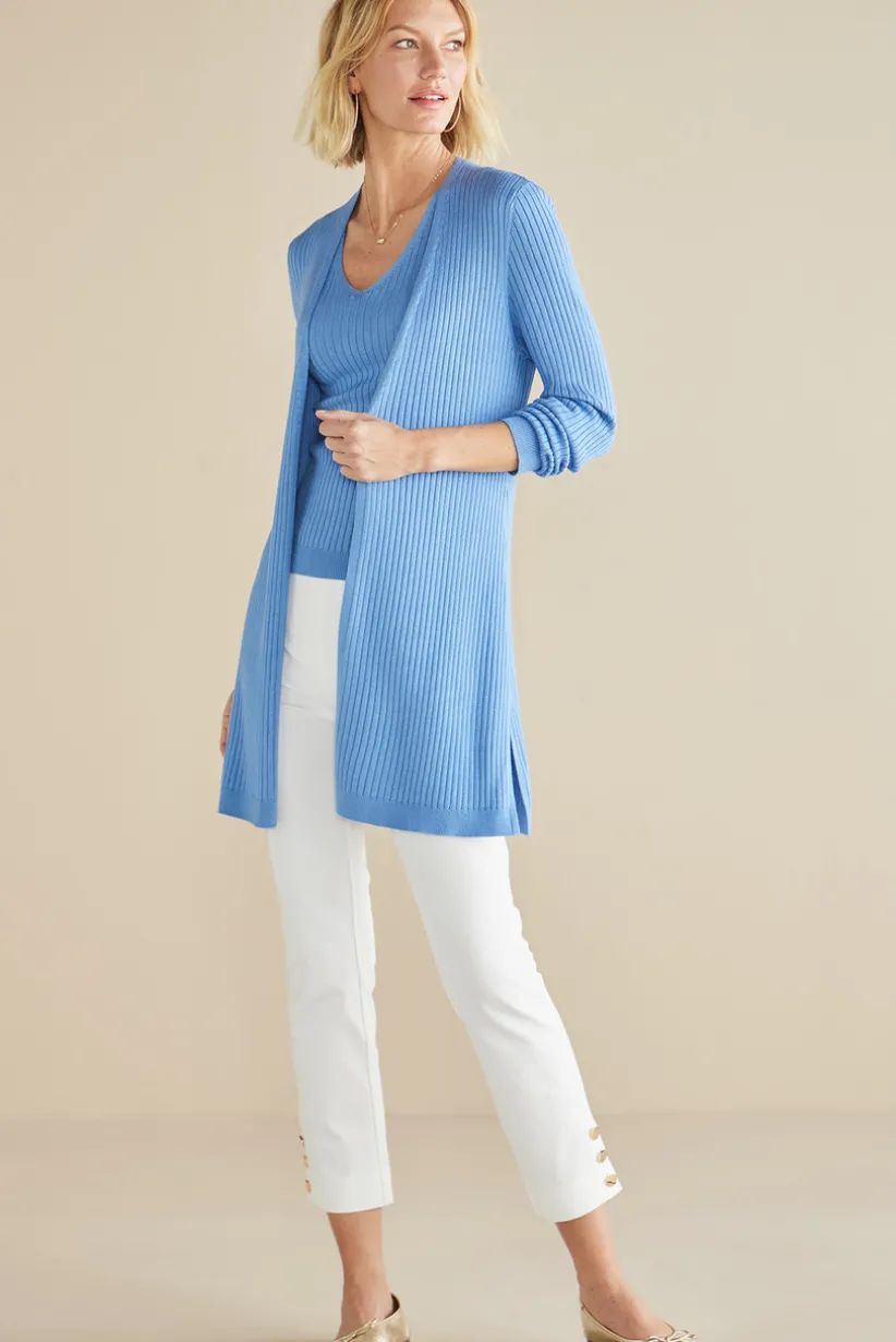 Soft Essential Ribbed Long Cardi<Soft Surroundings Online