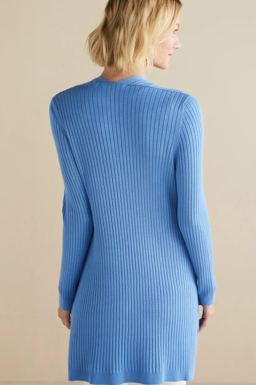 Soft Essential Ribbed Long Cardi<Soft Surroundings Online