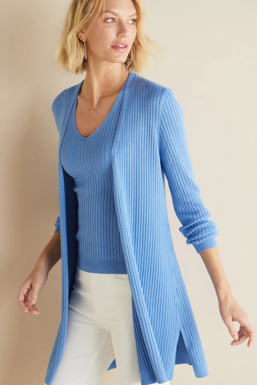 Soft Essential Ribbed Long Cardi<Soft Surroundings Online
