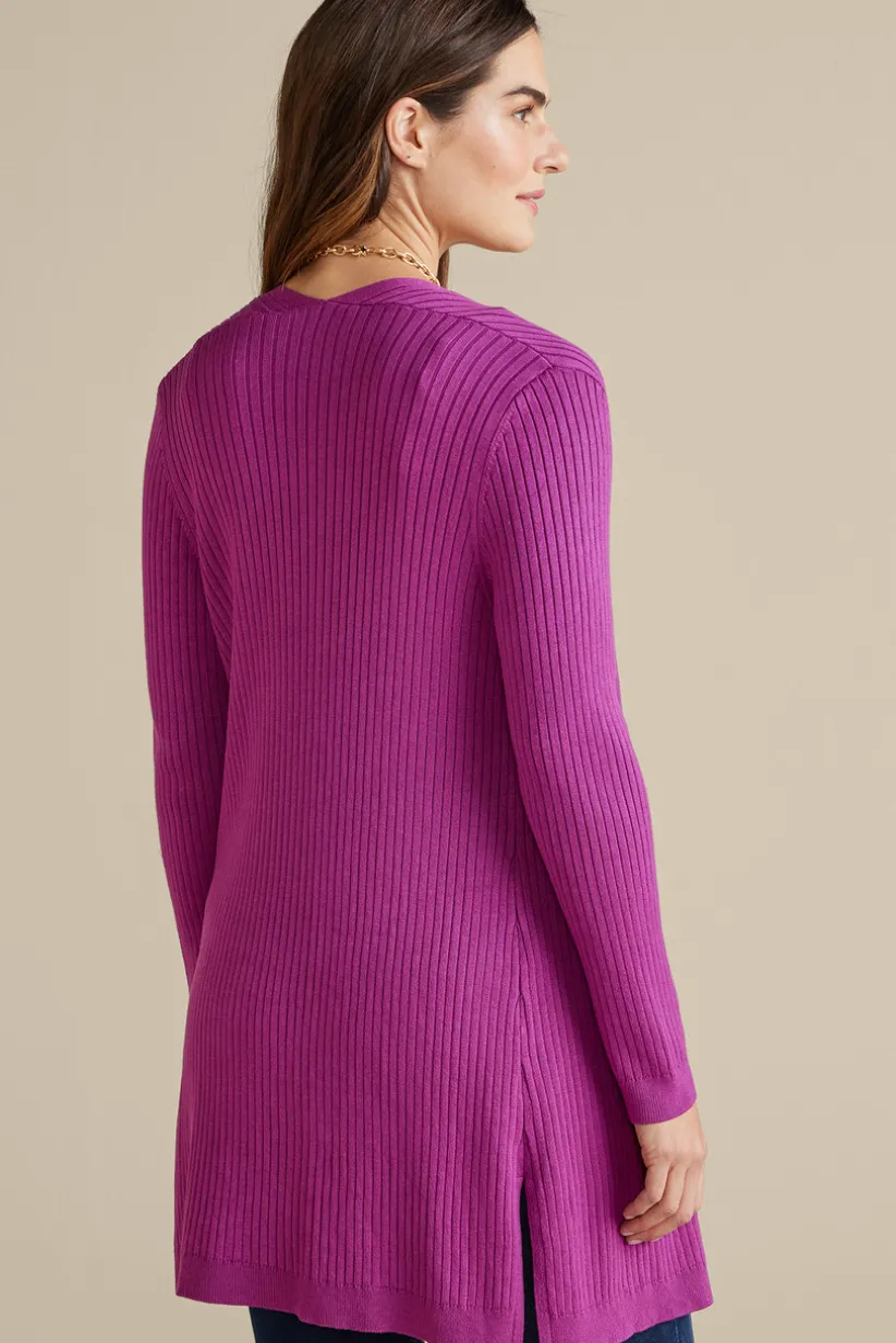 Soft Essential Ribbed Long Cardi<Soft Surroundings Online