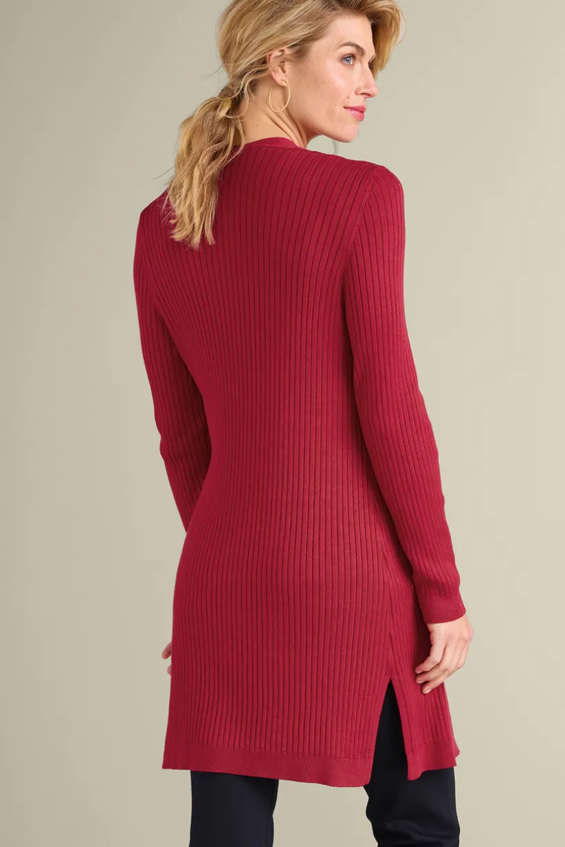 Soft Essential Ribbed Long Cardi<Soft Surroundings Online