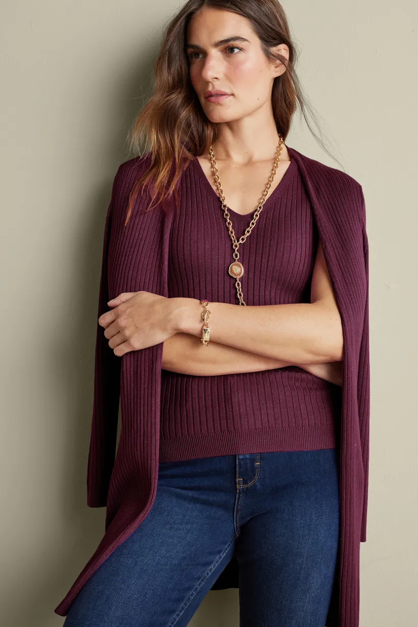 Soft Essential Ribbed Long Cardi<Soft Surroundings Online
