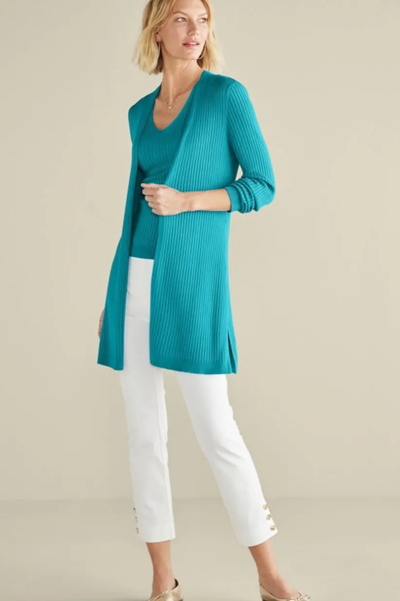 Soft Essential Ribbed Long Cardi<Soft Surroundings Online