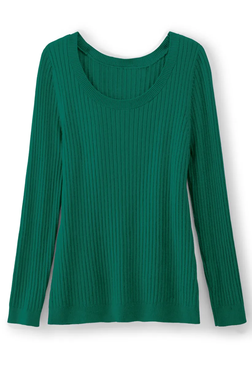 Soft Essential Ribbed Pullover Sweater<Soft Surroundings Clearance