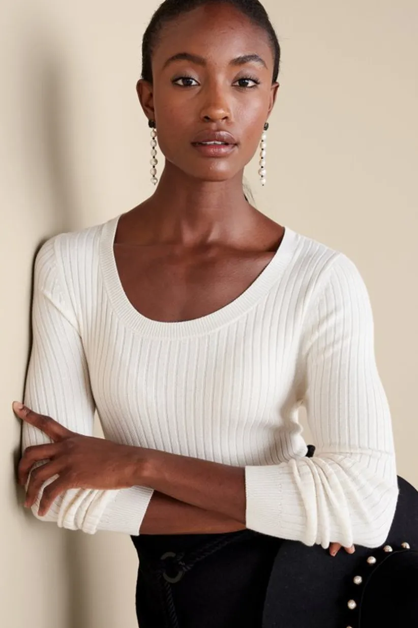 Soft Essential Ribbed Pullover Sweater<Soft Surroundings Clearance