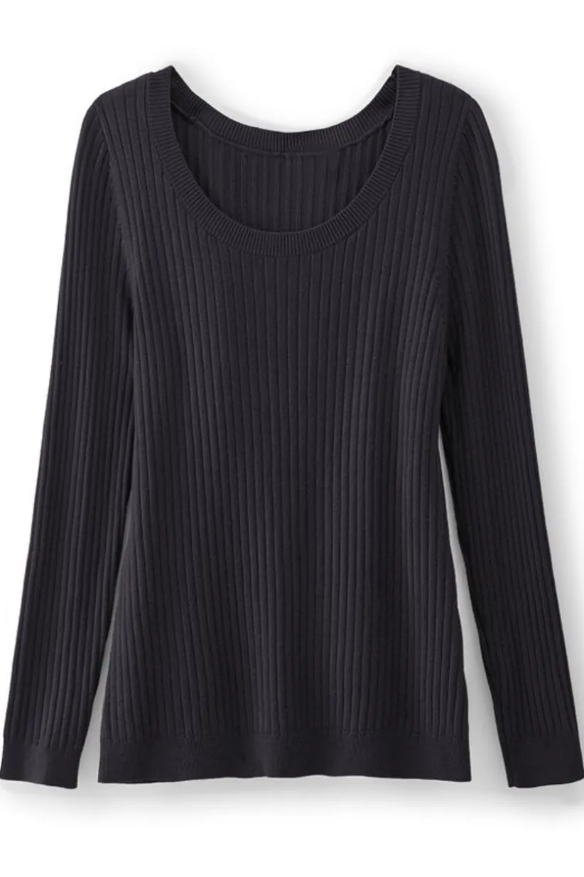 Soft Essential Ribbed Pullover Sweater<Soft Surroundings Clearance